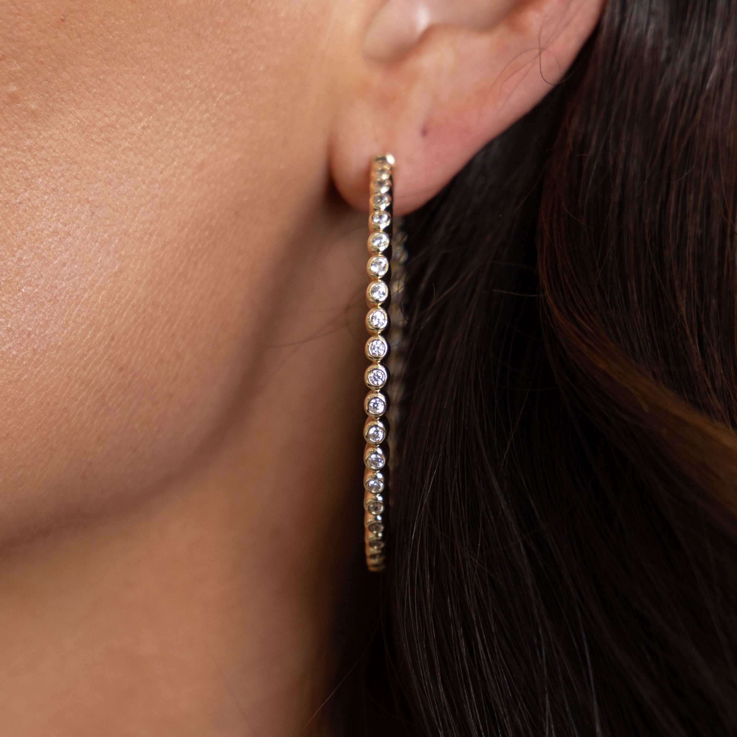Eliza Bezel Hoop