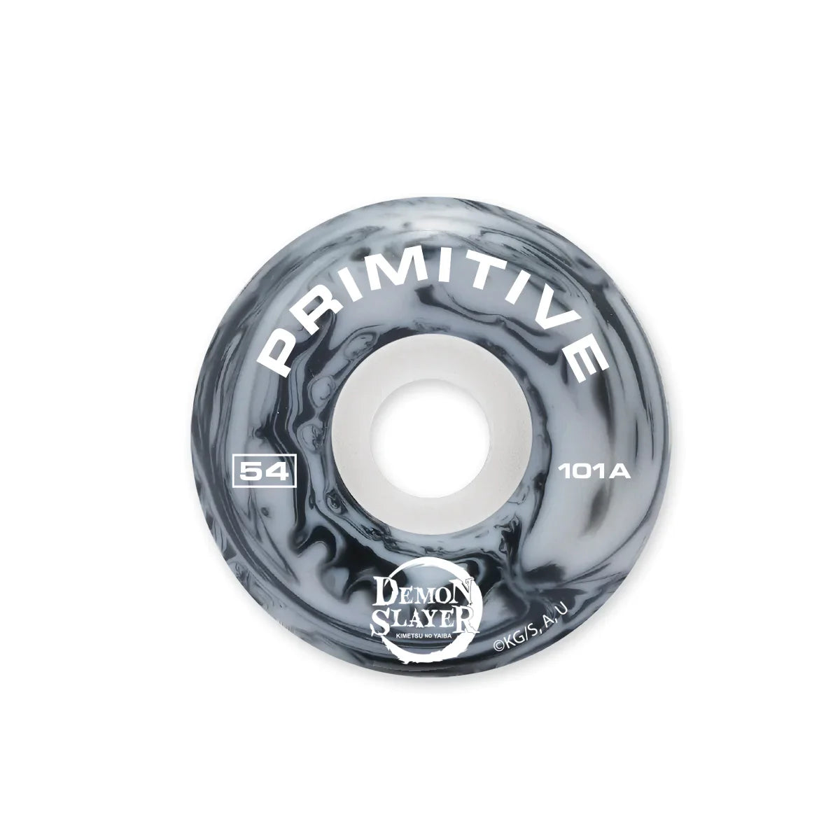 Primitive x Demon Slayer Skateboard Wheels 54mm 101a - Black/Grey (Set of 4)