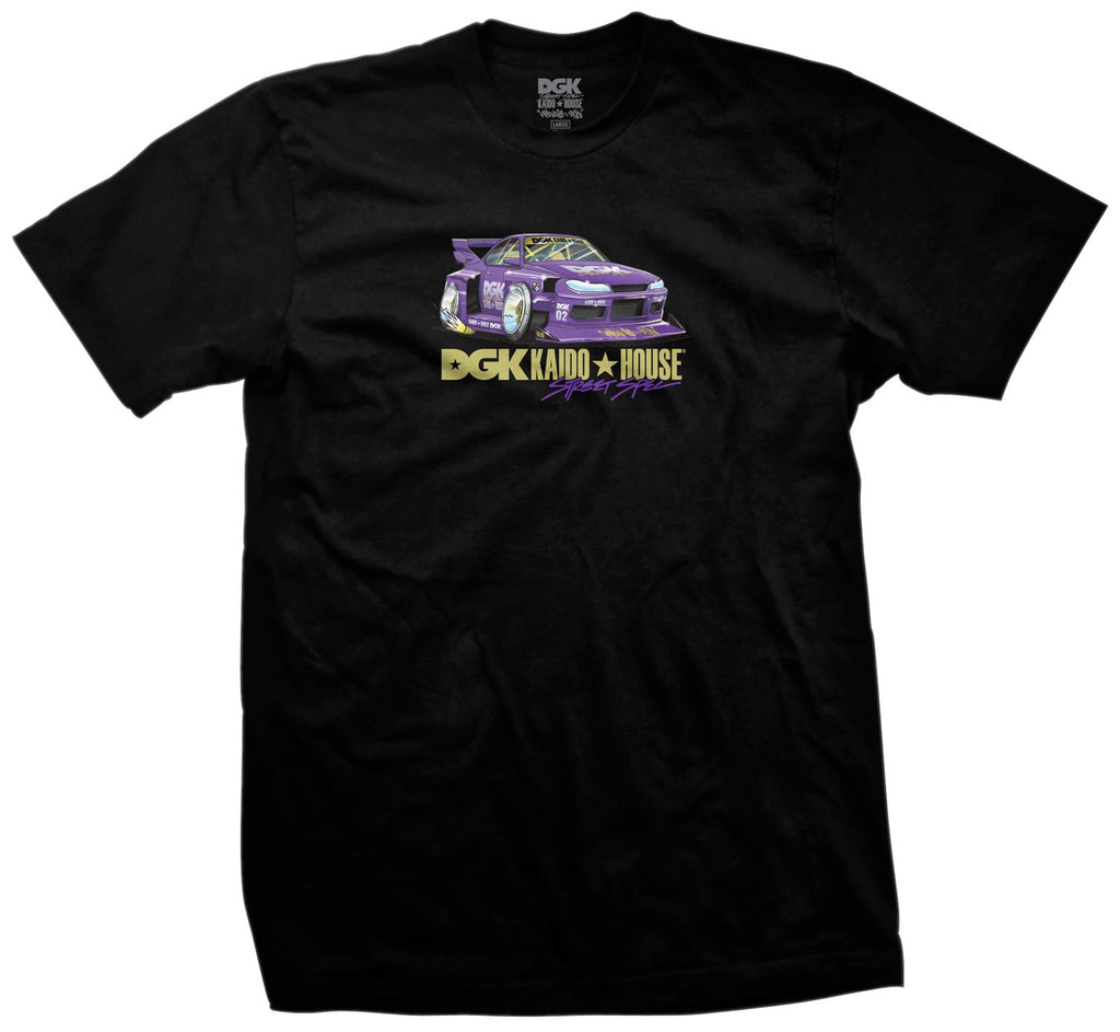 DGK x Kaido House Roulette Racer T-Shirt - Black