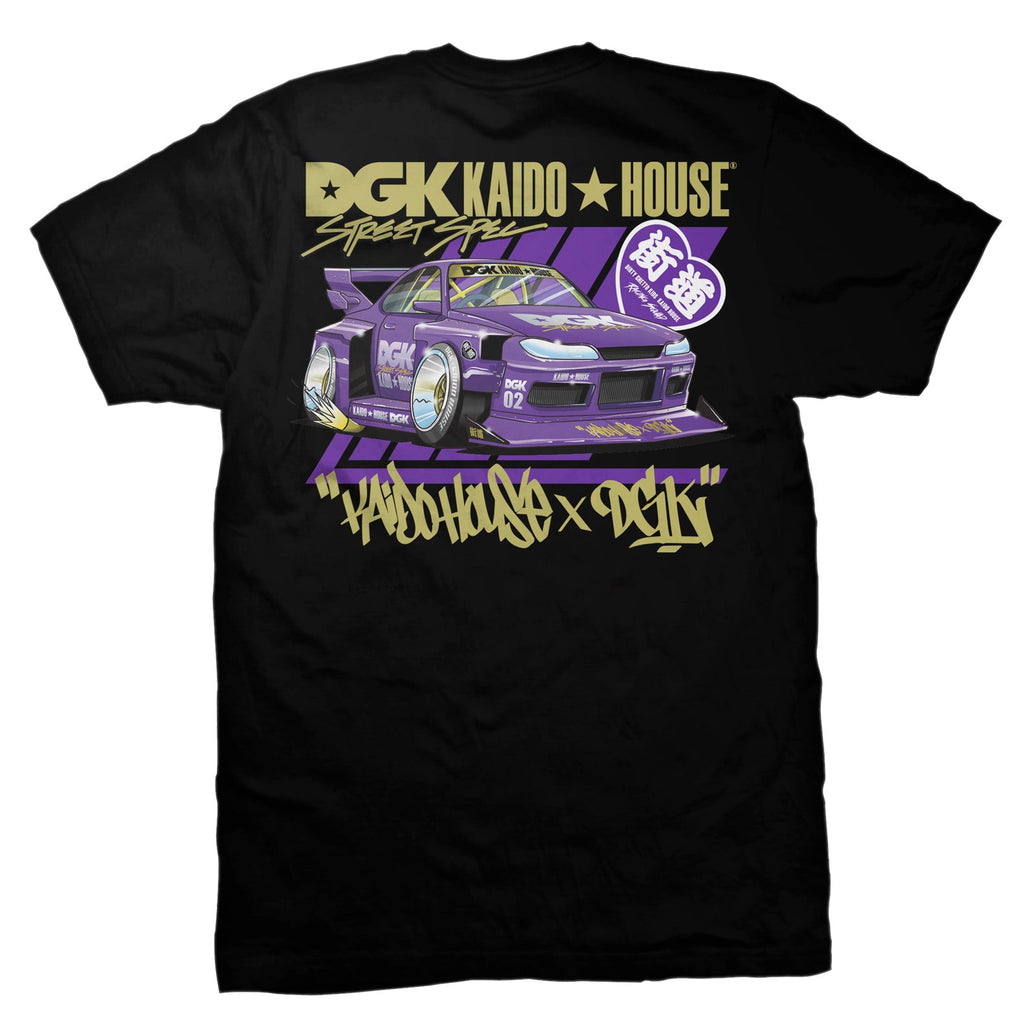 DGK x Kaido House Roulette Racer T-Shirt - Black