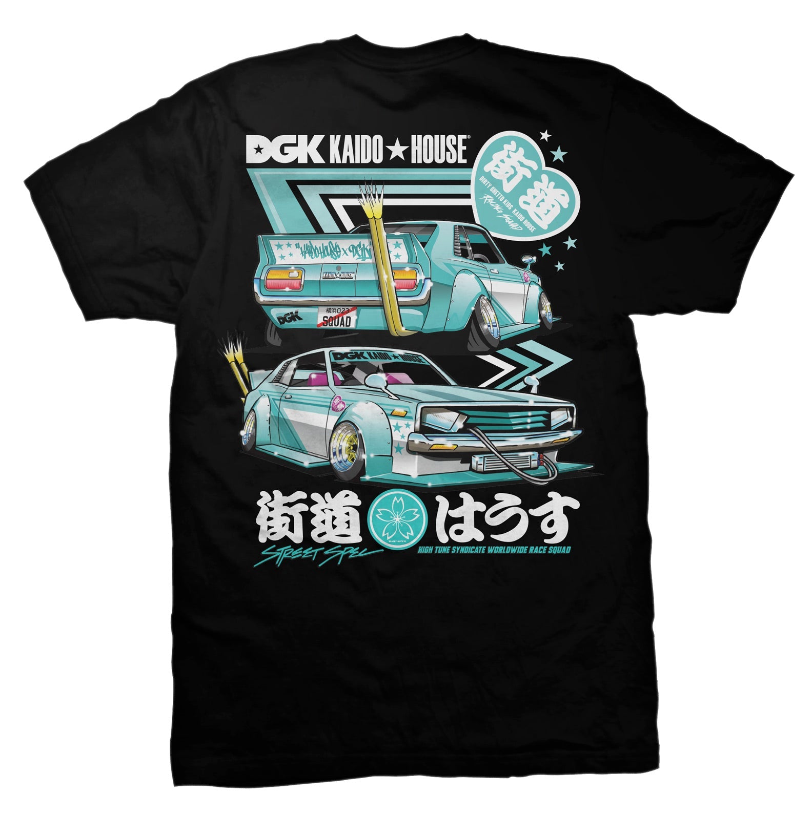 DGK x Kaido House Zokusha T-Shirt - Black
