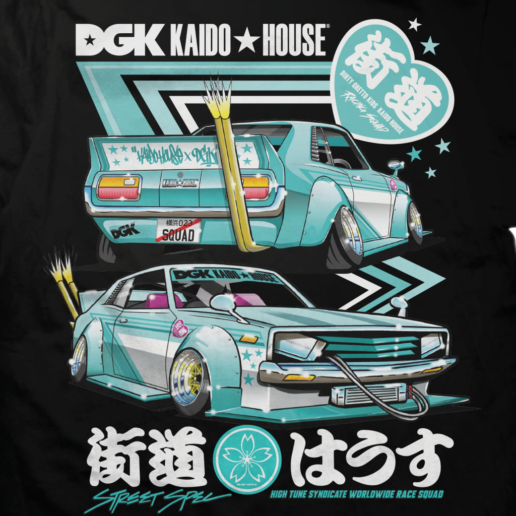 DGK x Kaido House Zokusha T-Shirt - Black