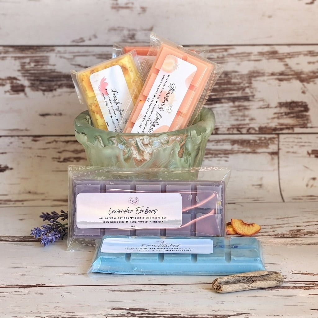 Holiday Gift Wax Melts Bar – Seasonal Hues | 18 Signature Scents