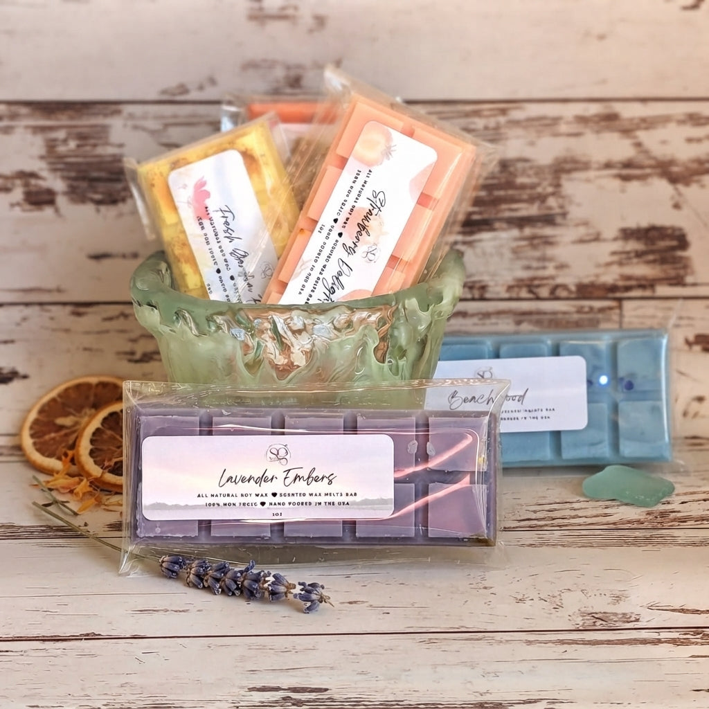 Holiday Gift Wax Melts Bar – Seasonal Hues | 18 Signature Scents