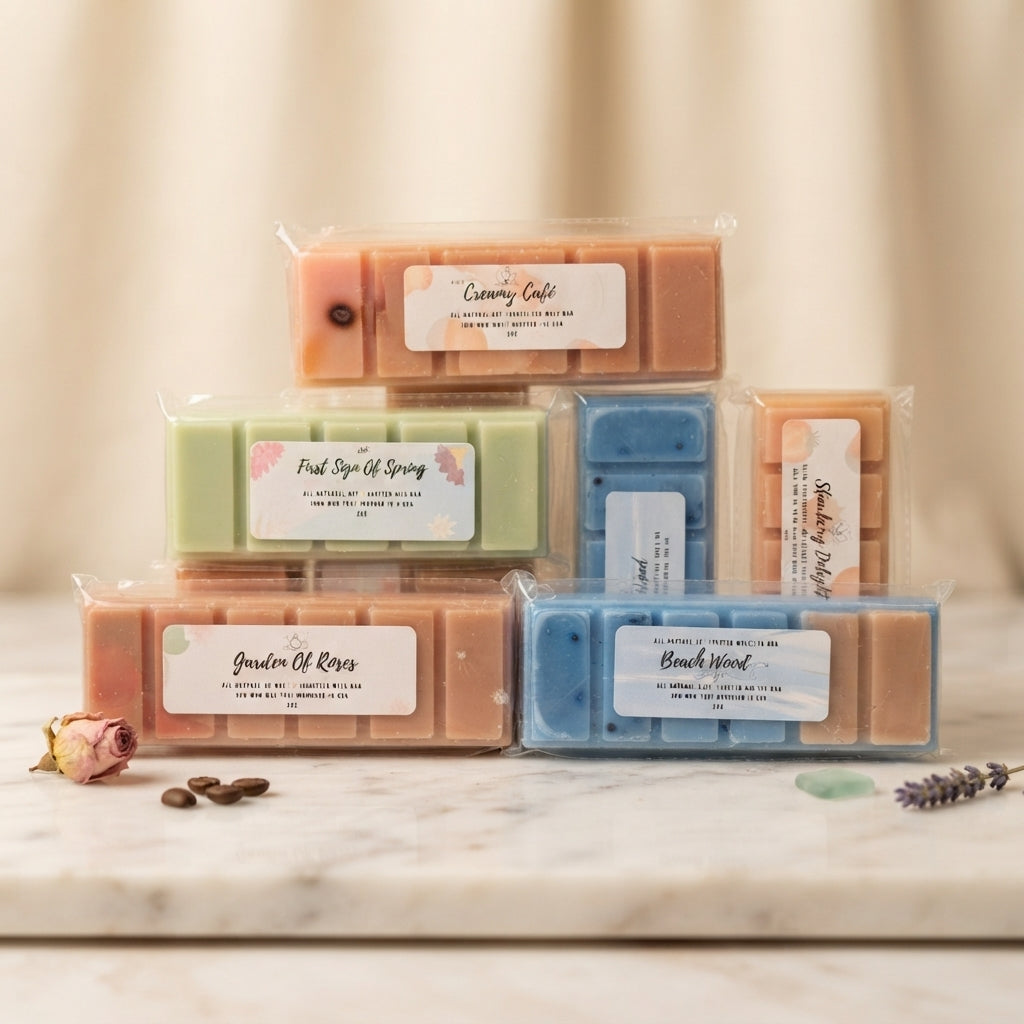 Holiday Gift Wax Melts Bar – Seasonal Hues | 18 Signature Scents