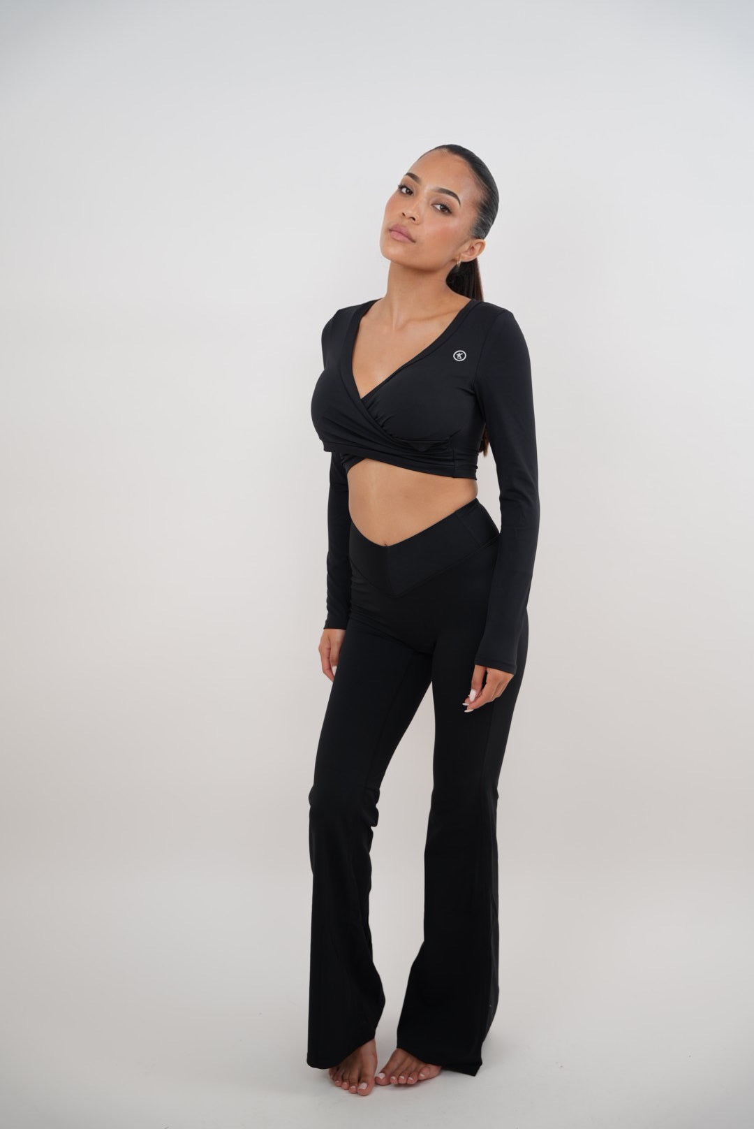 I Am Present Black Elegant Top