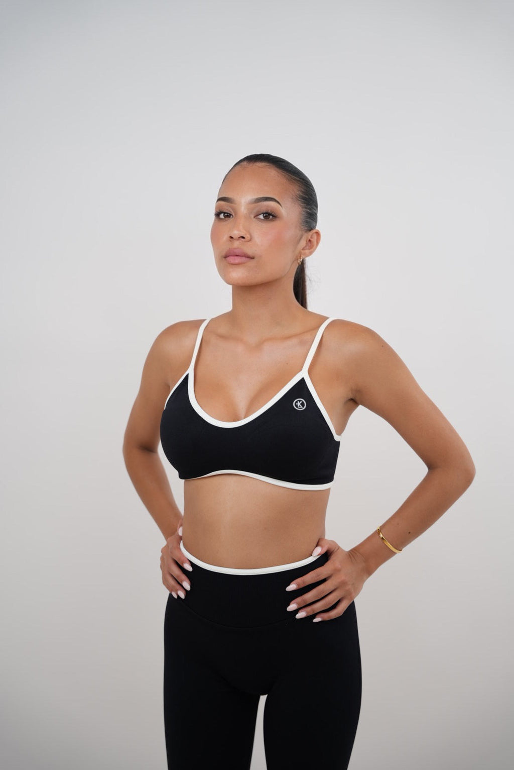 Passion is Power Black Sports Bra