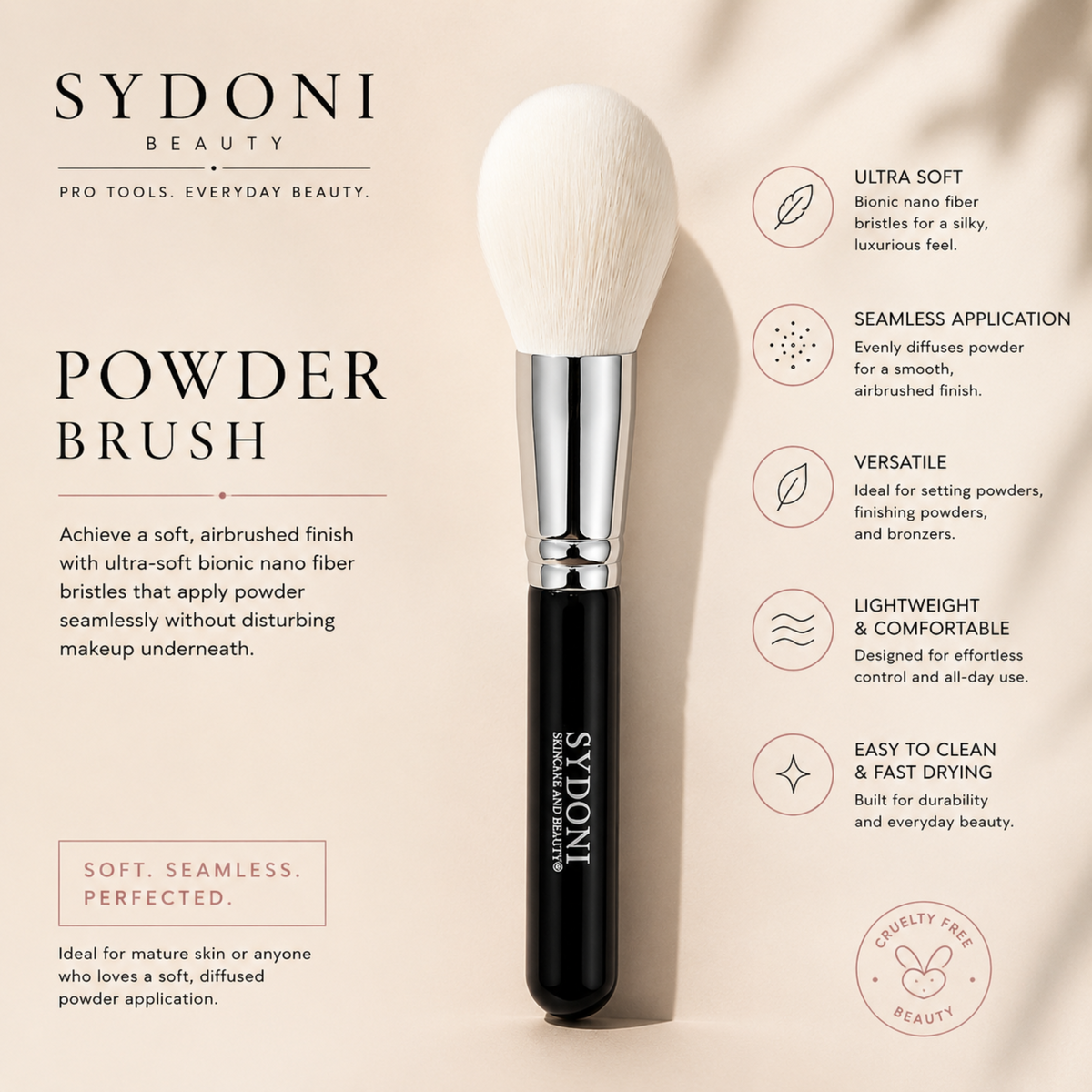 SYDONI POWDER BRUSH - Bionic Nano Fiber Bristles