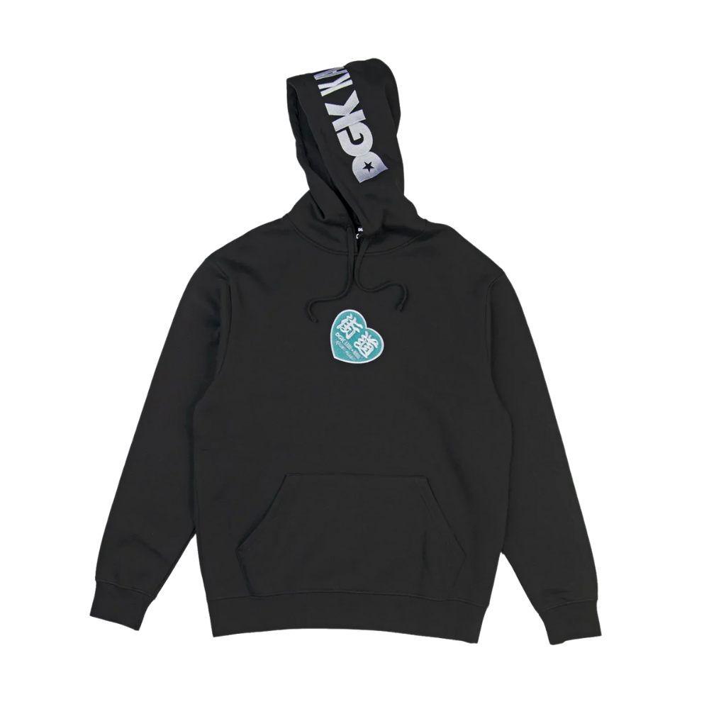 DGK x Kaido House Zokusha Embroidered Hoody - Black