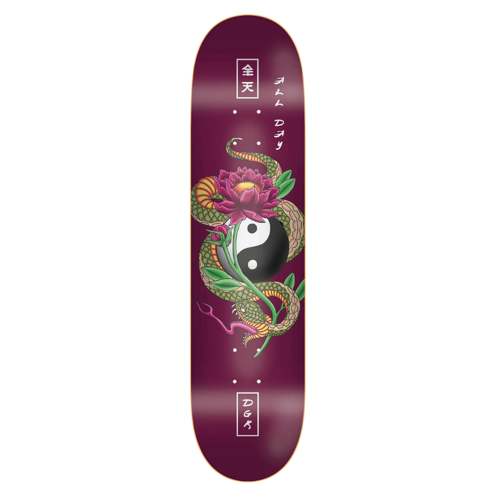 DGK Viper Skateboard Deck - 8.1″ Burgundy
