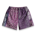 Bravest Studios Purple Patchwork Paisley Shorts