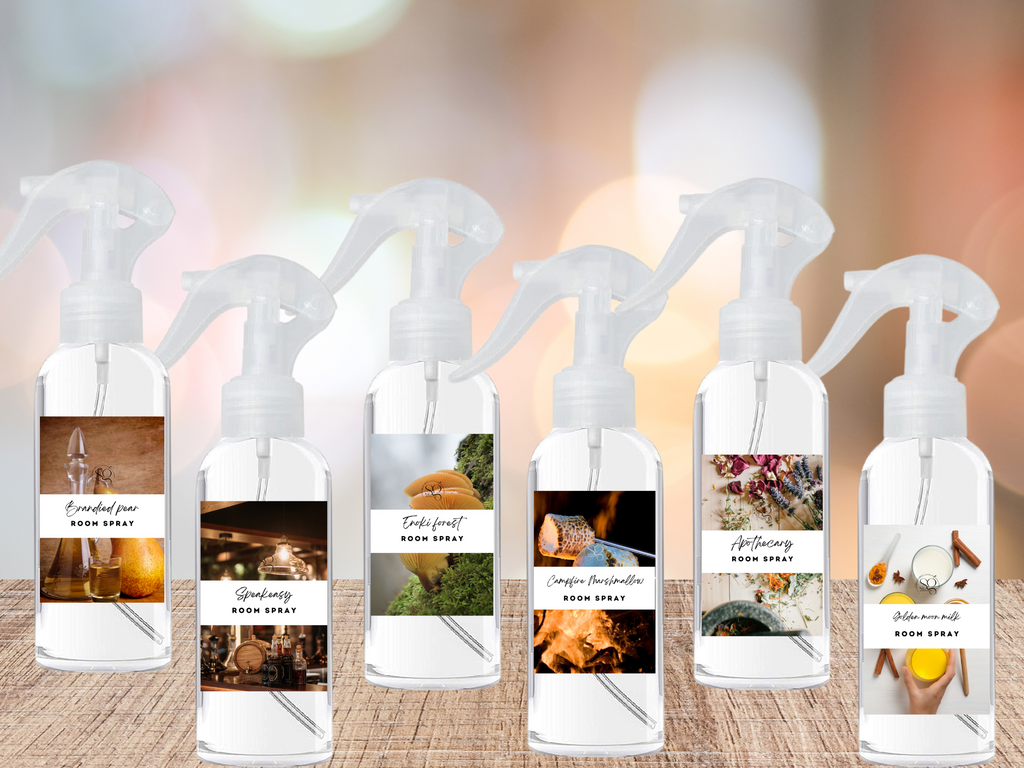 Earthy & Woody Room Spray Collection – Handcrafted Air Fresheners with Forest, Pine, and Natural Wood-Inspired Scents 4oz