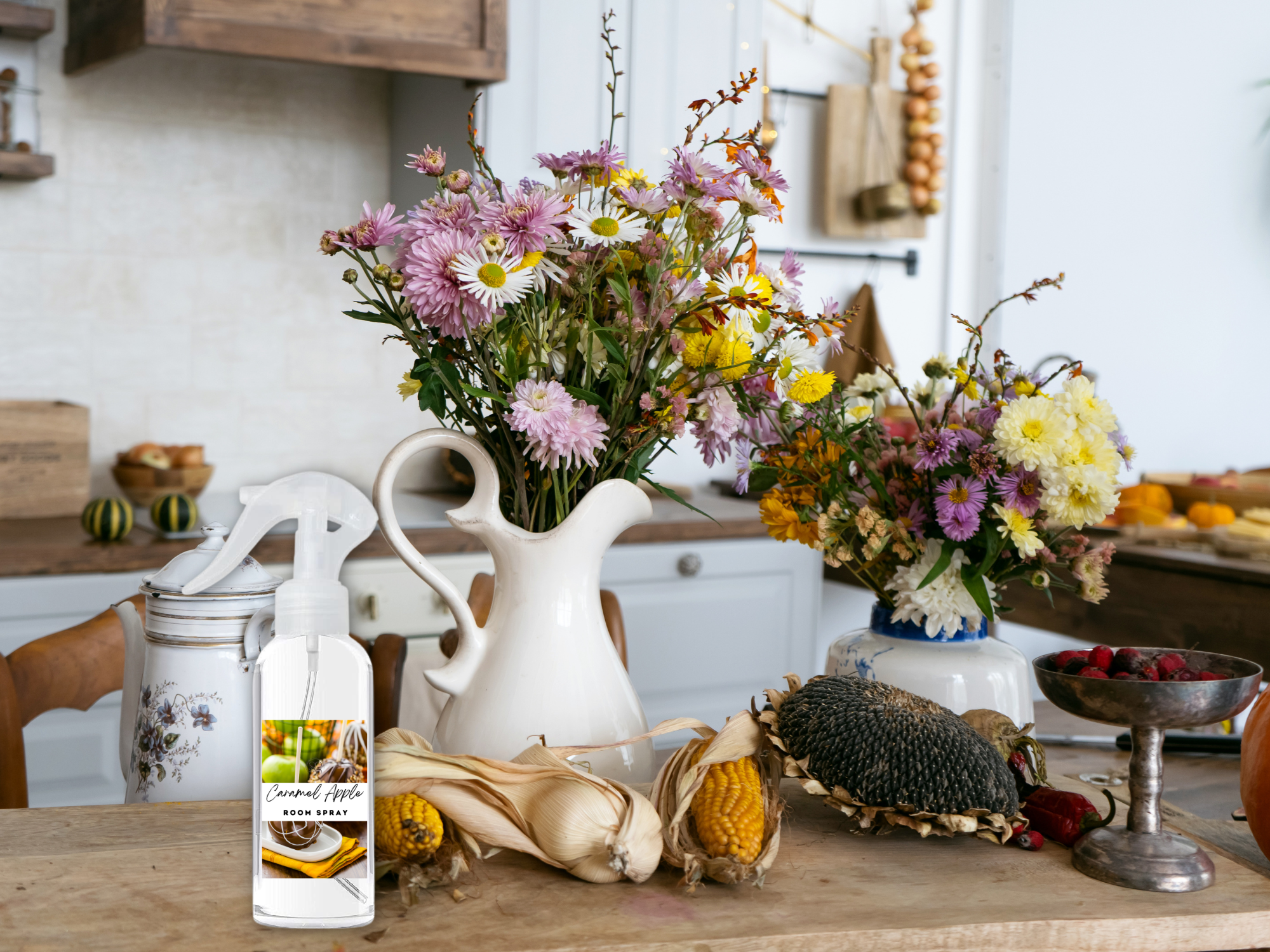 Fruity & Juicy Room Spray Collection – Handcrafted Room & Linen Sprays with Lively Scents of Strawberry, Peach, Pineapple, Black Cherry & Mango