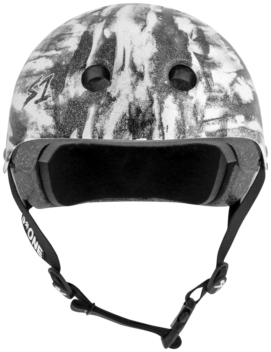 S1 Lifer Helmet - Black White Glitter/Bomba Hache Collab