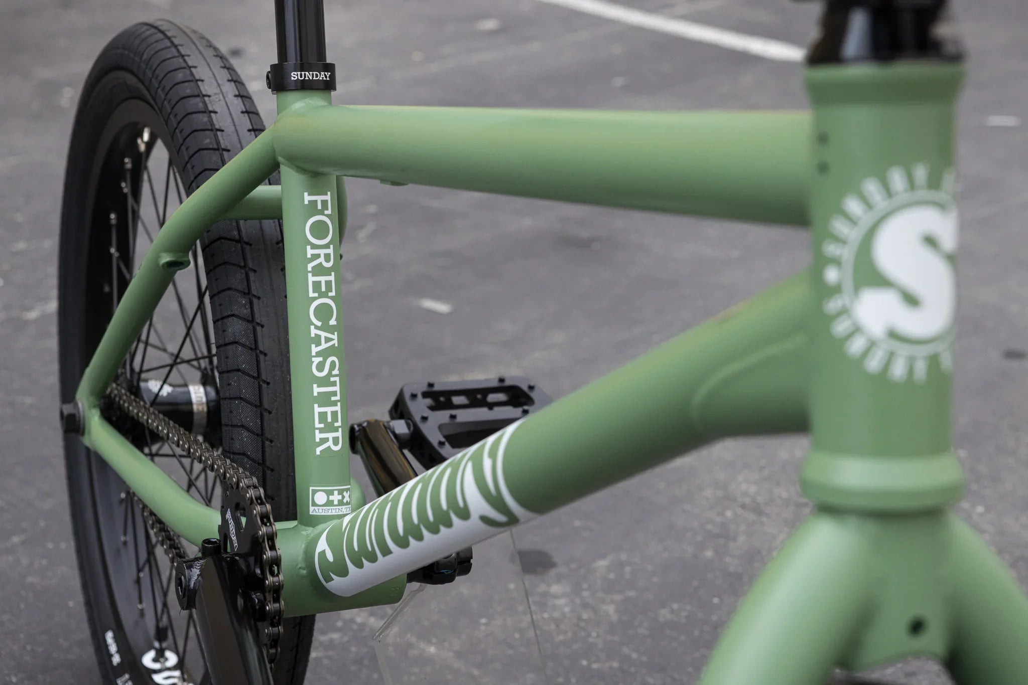 Sunday Forecaster (FC) Brett Silva Signature 20.75″ Complete BMX Bike - Matte Sage Green
