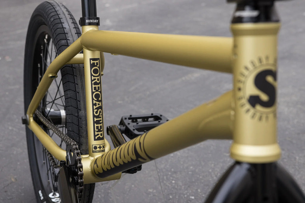 Sunday Forecaster (FC) Broc Raiford Signature 21″ Complete BMX Bike - Matte Metallic Gold (RHD)
