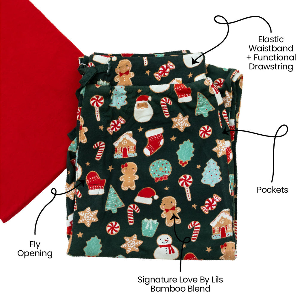 Scarlett Christmas Cookies Bamboo Adult Lounge Pants
