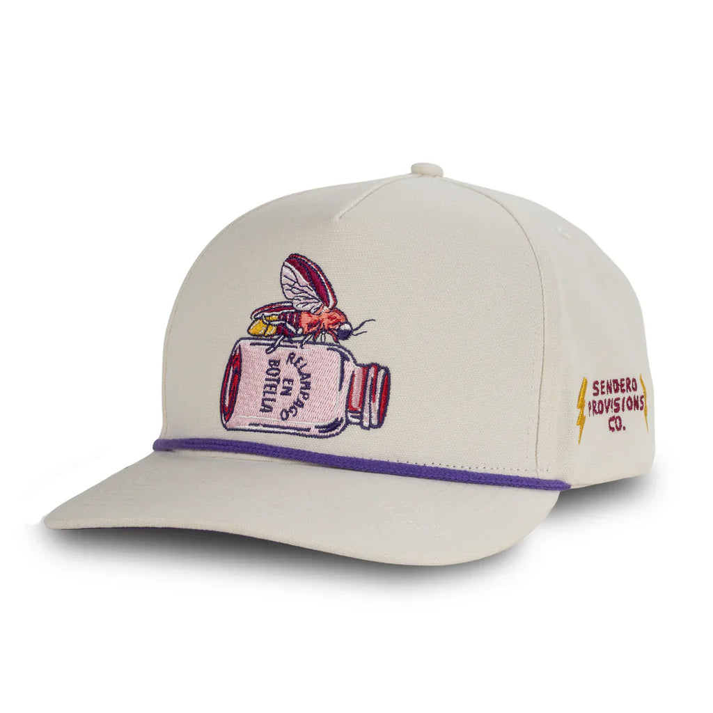 Sendero Firefly Cream 5 Panel Structured Snapback Hat