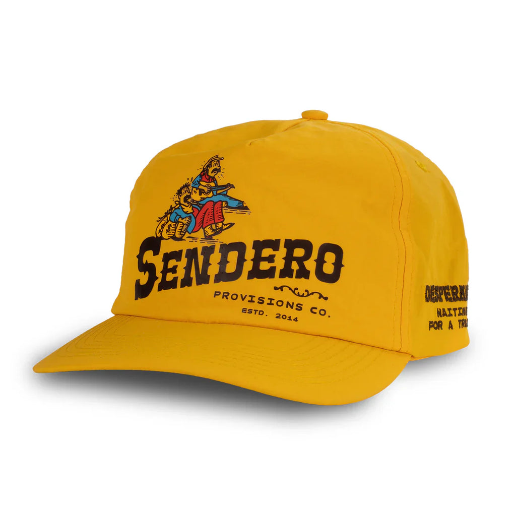 Sendero Train Waitin' Mustard 5 Panel Unstructured Snapback Hat