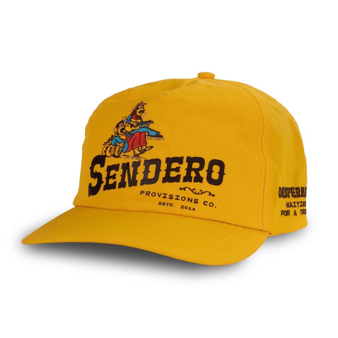 Sendero Train Waitin' Mustard 5 Panel Unstructured Snapback Hat