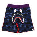 BAPE Crazy Camo Shark Shorts (Blue)