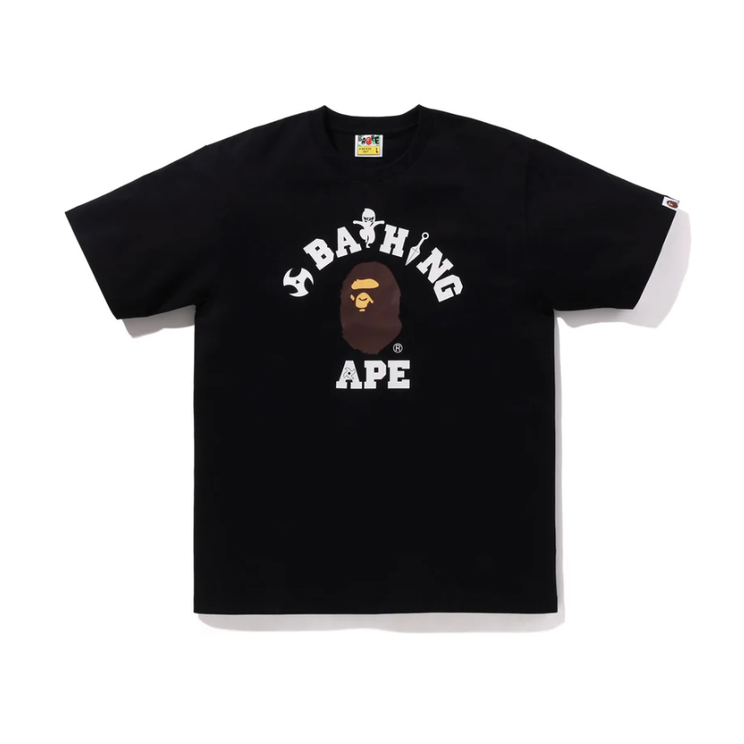 BAPE NINJA COLLEGE TEE (BLACK)