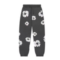 Denim Tears Rhinestone Cotton Wreath Sweatpants Vintage Black