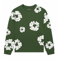 Denim Tears Long Sleeve Cotton Wreath Tee Green