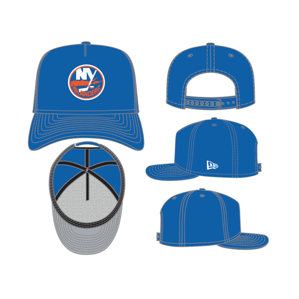 New York Islanders New Era 9Fifty A Frame Snapback Hat (Blue)