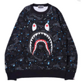 Bape Space Camo Shark Crewneck Mens
