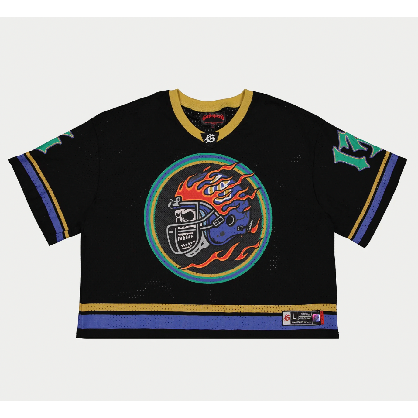 Godspeed First Down Jersey (Black/Yellow/Blue)