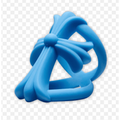 Chrome Hearts Blue Silicon Infinity Cross Ring