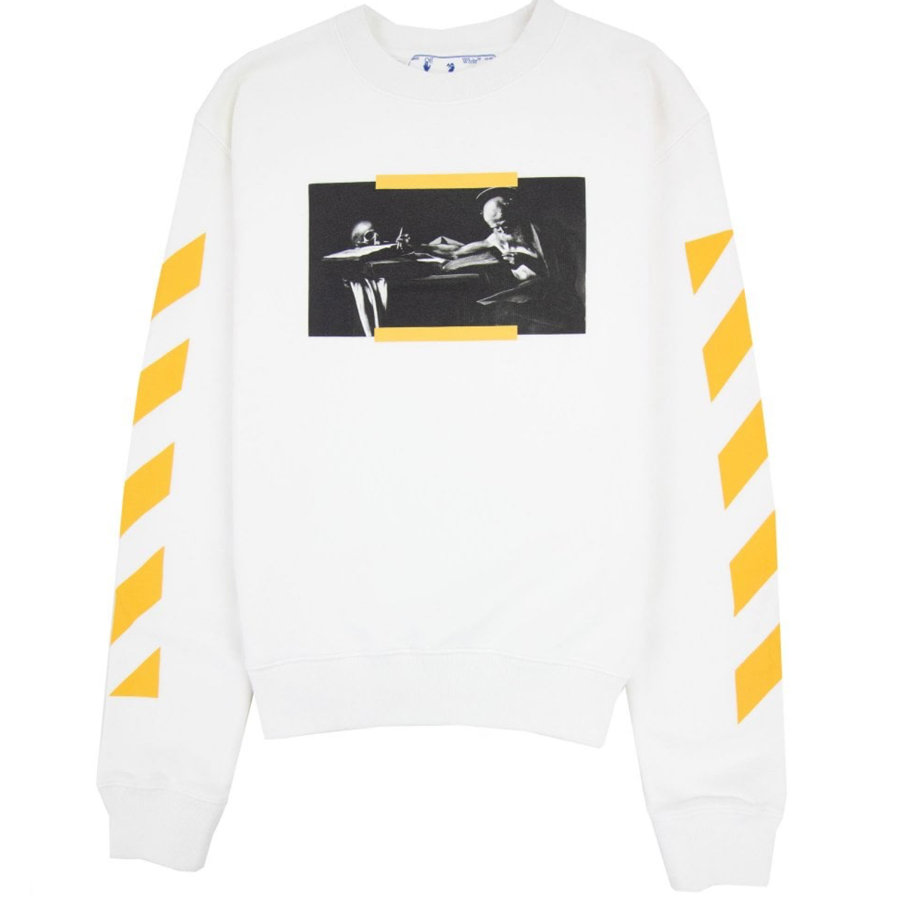 OFF-WHITE Off White Carav Painting Slim Crewneck Sweatshirt White Multi