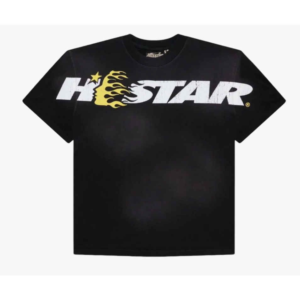Hellstar Studios Cartoon Logo T Shirt (Black/Yellow)