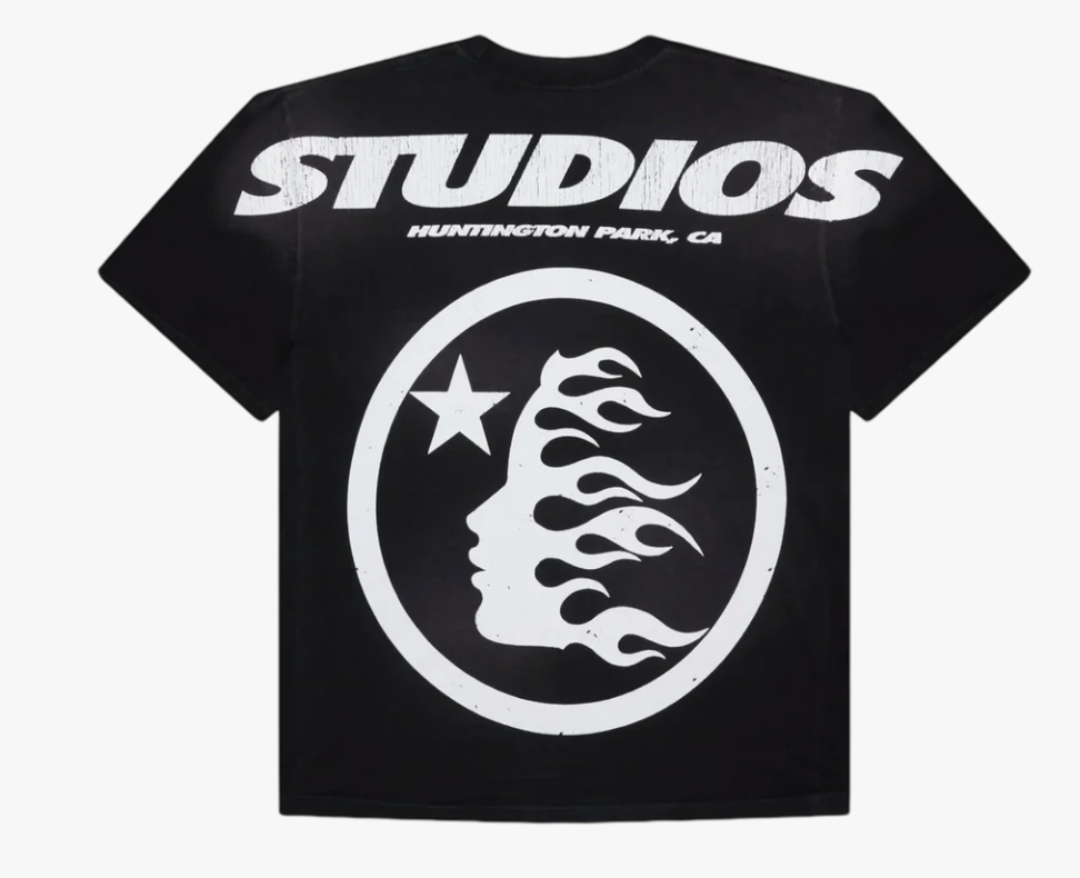 Hellstar Studios Cartoon Logo T Shirt (Black/Yellow)