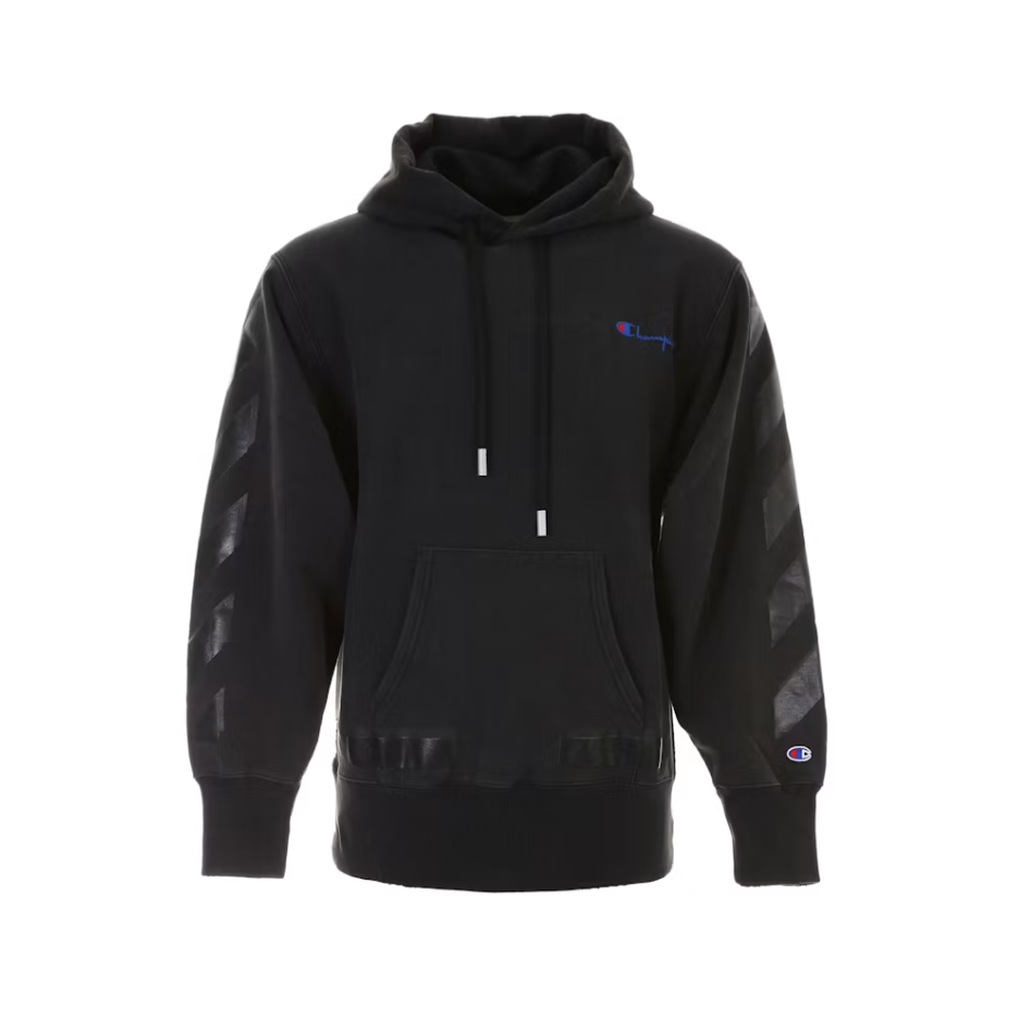 OFF-WHITE x Champion Hoodie Black