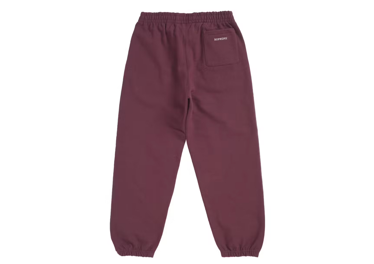 Supreme S Logo Sweatpant (FW24) (Maroon)