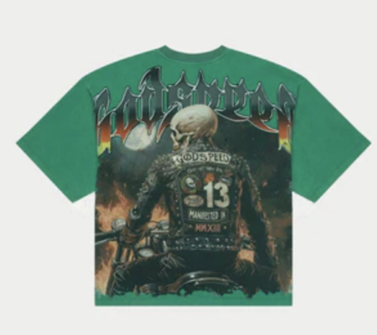 Godspeed Biker Nation Tee (Green)