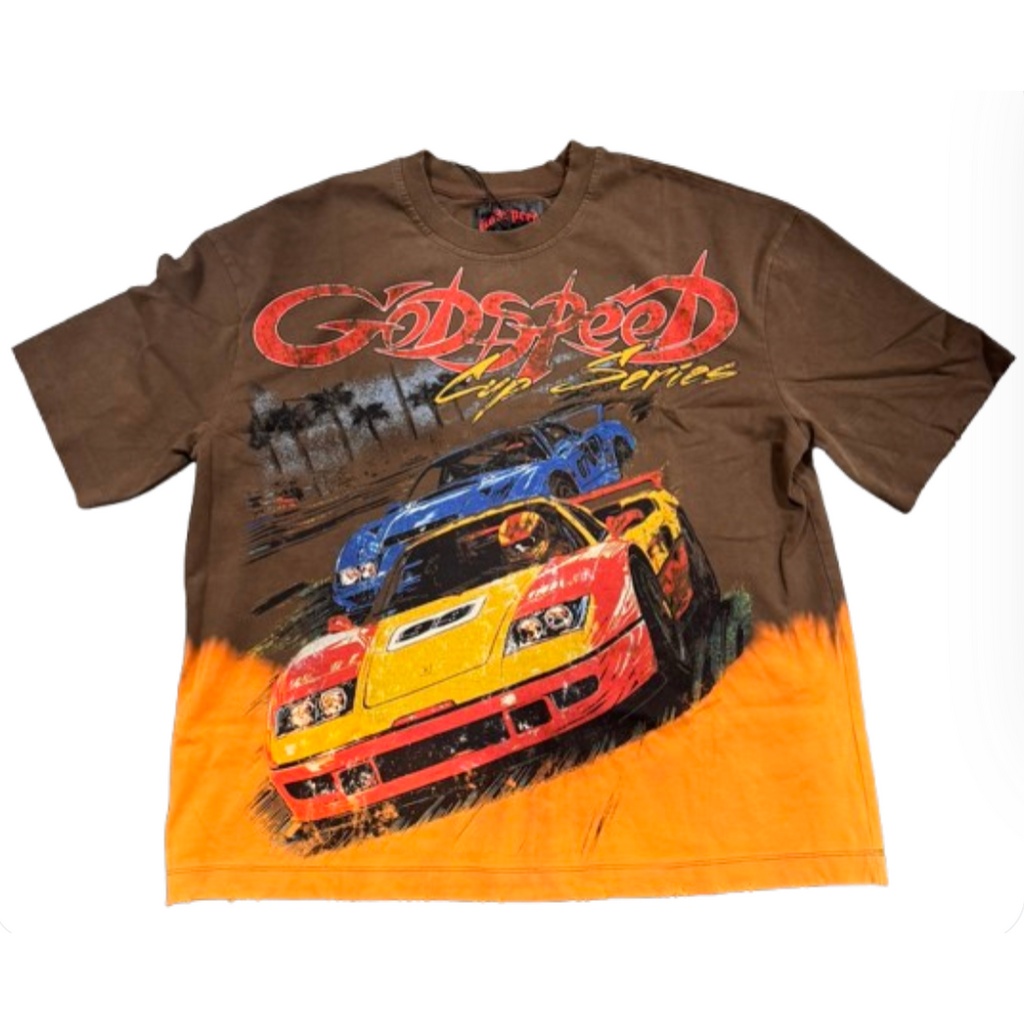 GODSPEED F-T-W Tee (Brown Bleached Wash)