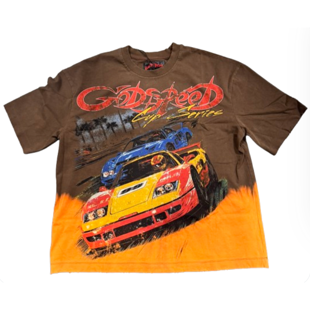 GODSPEED F-T-W Tee (Brown Bleached Wash)