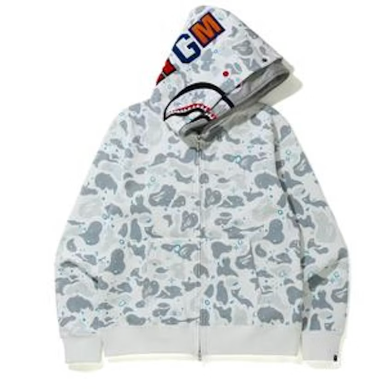 BAPE Space Camo Shark Full Zip Double Hoodie