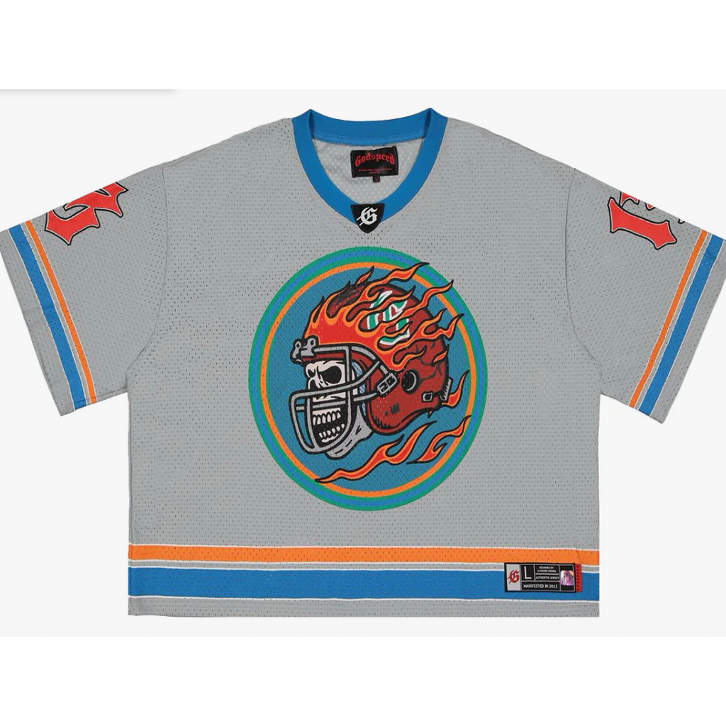 Godspeed First Down Jersey (Grey/Blue)
