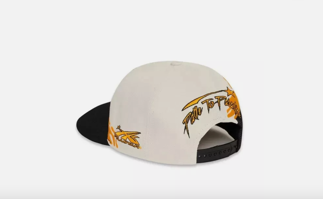 Hellstar Paintbrush Snapback Off White/Navy/Yellow