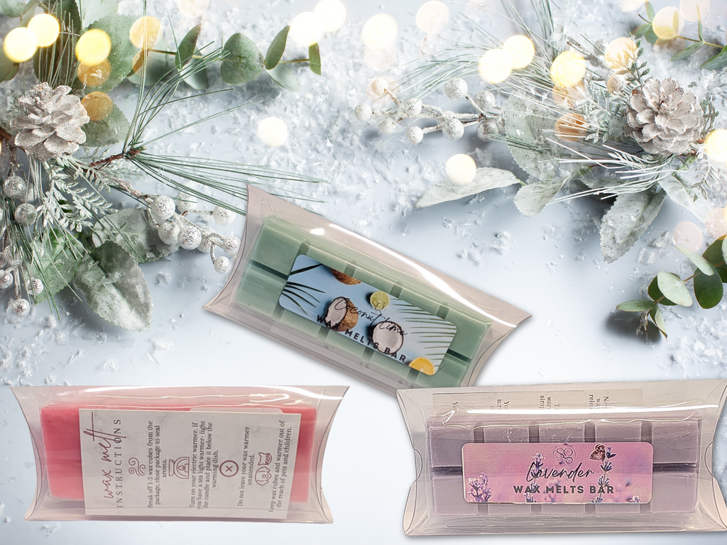 Holiday Gift Wax Melts Bar – Seasonal Hues | 18 Signature Scents
