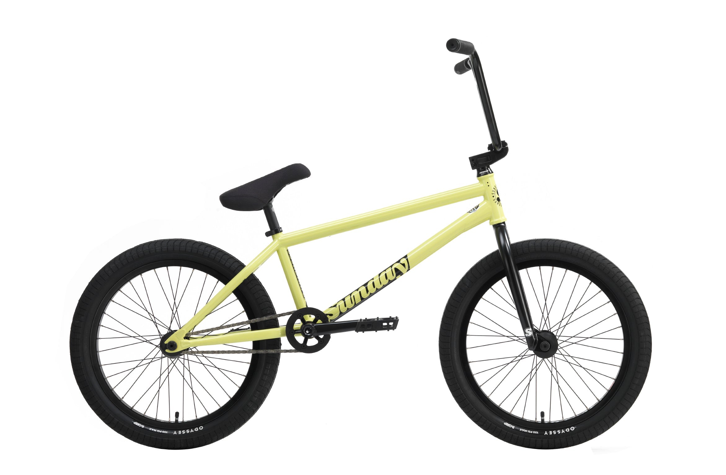 Sunday Soundwave Special (FC) 21″ Complete BMX Bike - Gloss Notepad Yellow (LHD)