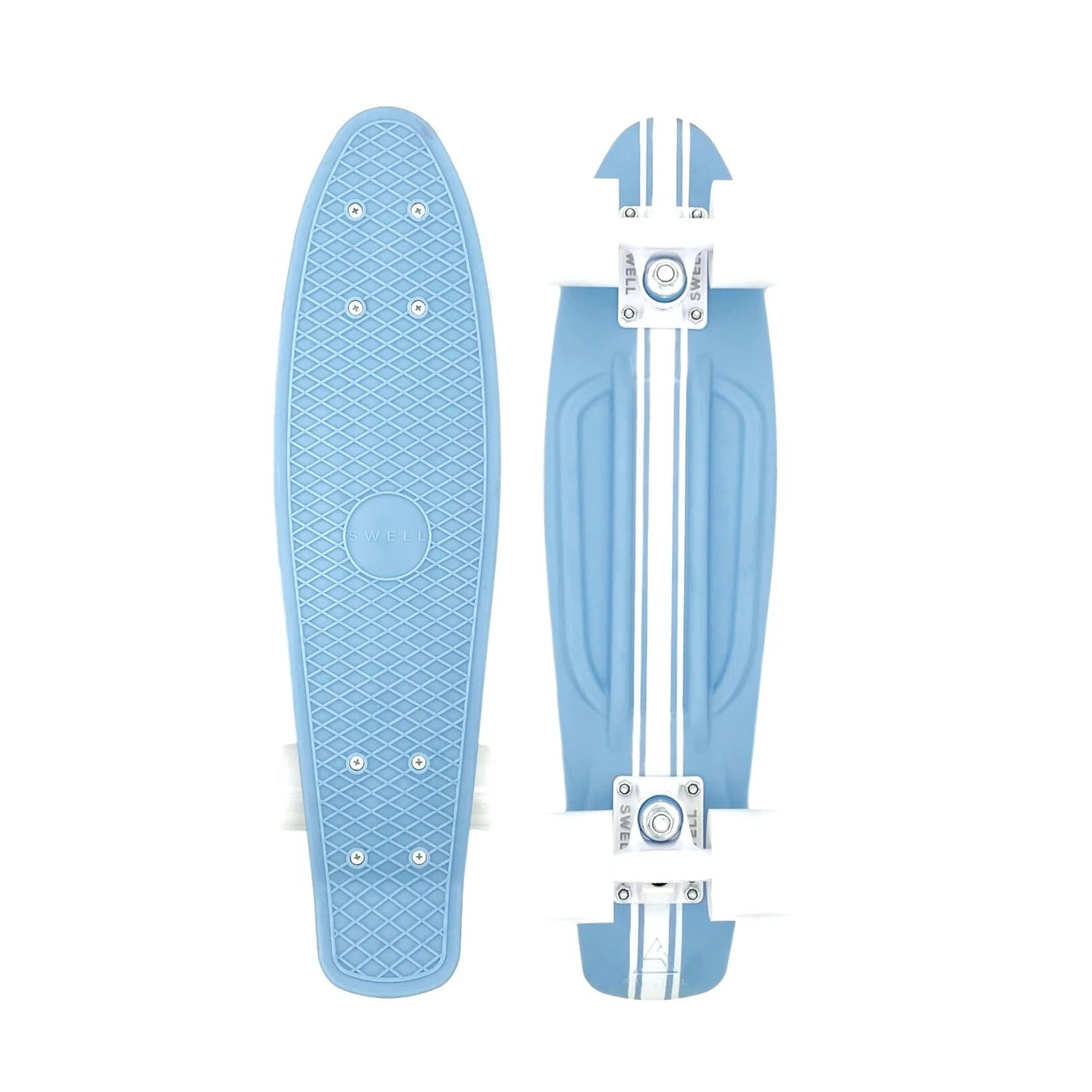 Swell Surfrider Stringer Cruiser Complete 22″ - Light Blue/White
