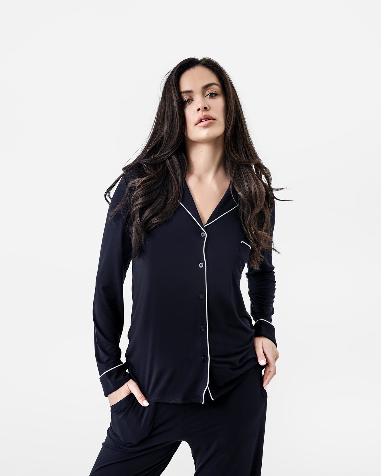 Naked Modal Long Pajama Set | Last Chance