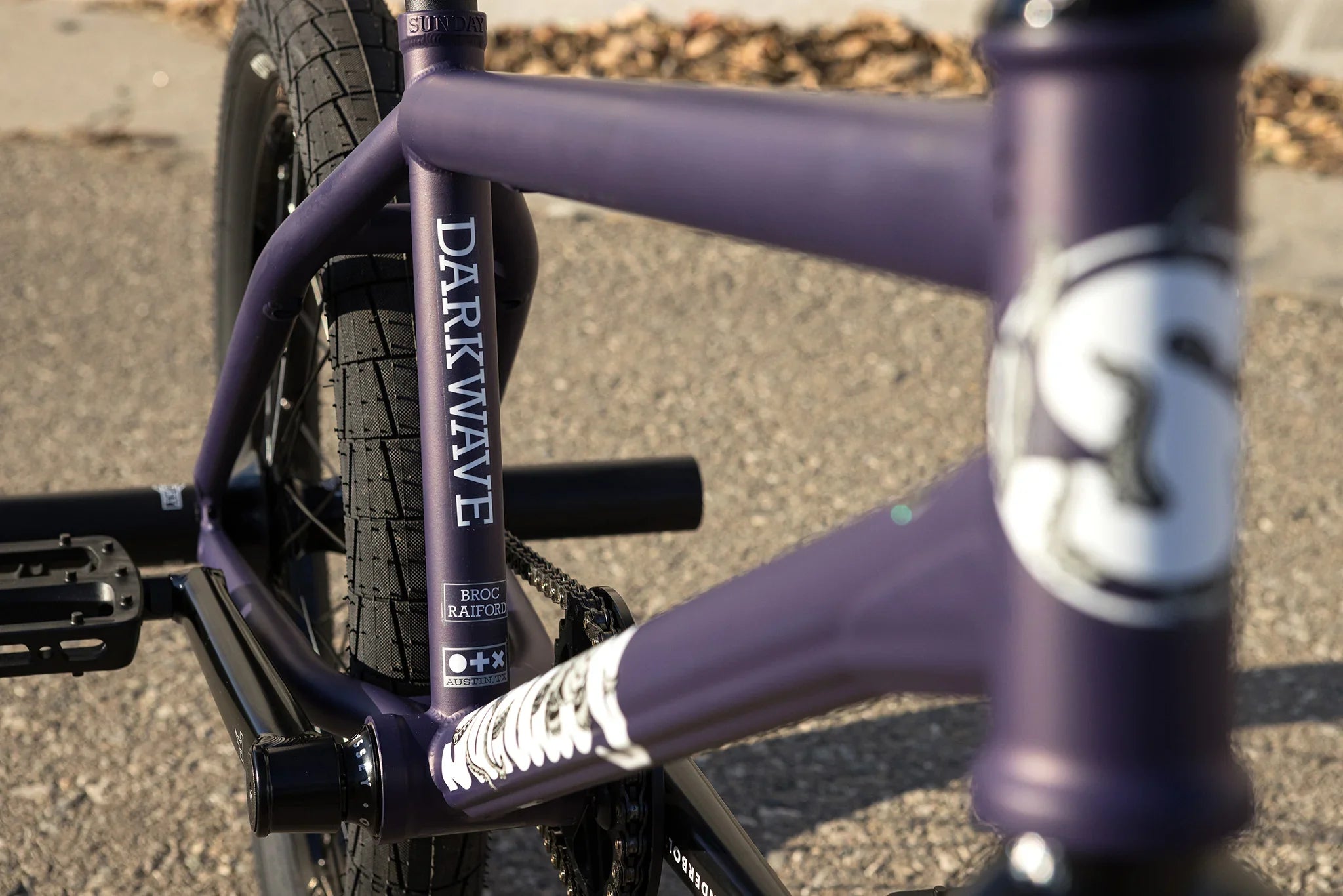 Sunday Darkwave Broc Raiford Authentic 21.25″ LHD Complete BMX - Matte Midnight Purple
