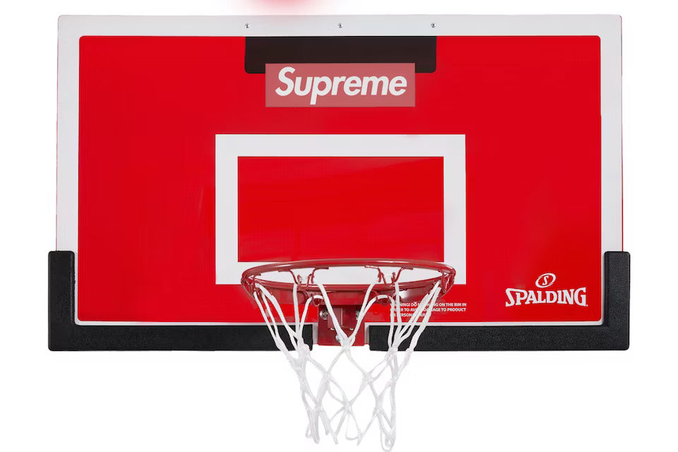 Supreme Spalding Mini Basketball Hoop Red