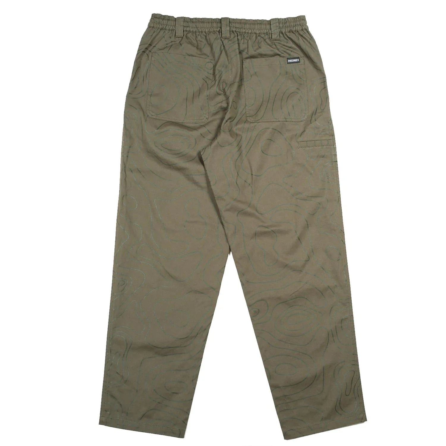 Theories Stamp Contour Green Lounge Pants